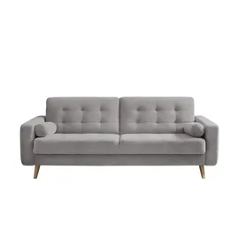 deinbett Schlafsofa mit Bettkasten Fjord ¦ grau ¦ Maße (cm): B: 226 H: 88 T: 90.0