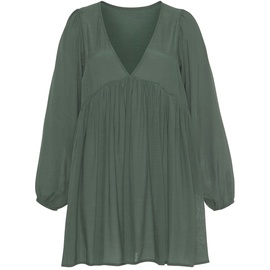 LASCANA F05057-WH-SMALL Shirt/Top Tunika Polyester, Baumwolle