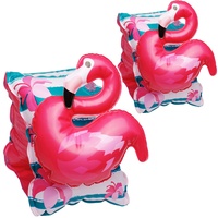 alles-meine.de GmbH 2 TLG. Set 3D Effekt - Schwimmflügel/Schwimmärmel - aufblasbar - Flamingo Vogel - 1 bis 6 Jahre - jeweils 2 Luftkammern ! - Schwimmhilfe - für Mädchen Jun..