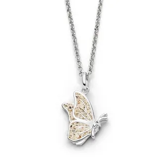 DUR Kette mit Anhänger DUR Schmuck: Kette "Butterfly" Schmetterling mit Strandsand, K2872