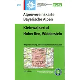 Deutscher Alpenverein Kleinwalsertal, Hoher Ifen, Widderstein: Karte (im Sinne von Landkarte)