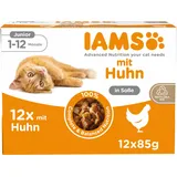 Iams Delights Kitten mit Huhn in Sauce 12 x 85 g