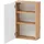 WELLTIME Hängeschrank WELLTIME "Kaunas", weiß, B:40cm H:64cm T:20cm, Holzwerkstoff, Schränke, Hängeschrank, BxTxH: 40x20x64 cm