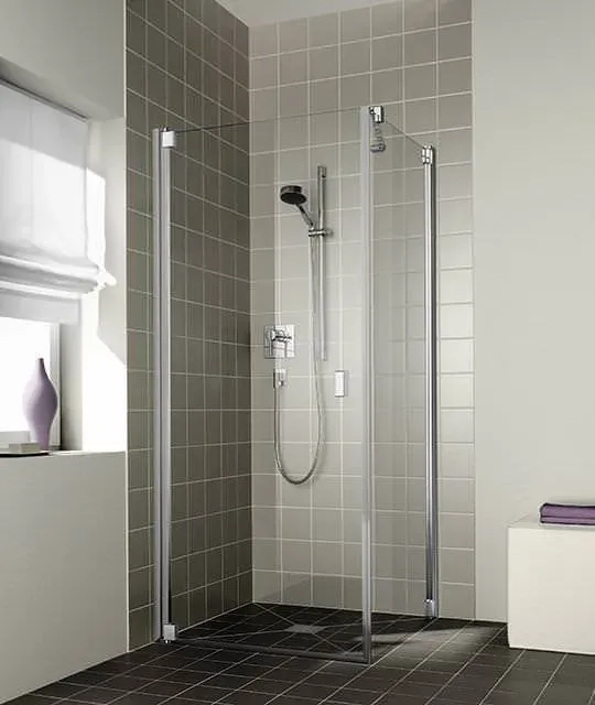Kermi RAYA Pendeltür 1-flügelig RA 1KR/L 2000 GAK: 880-910 Silber Hochglanz ESG klar Clean
