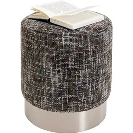 Kare Hocker Berry High Polyester 39 x 47 x 39 cm Silber/Dunkelgrau