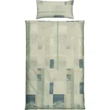 REDBEST Single-Jersey Bettwäsche in grün-blau | Gr.: 135 x 200 + 80 x 80 cm