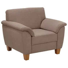 Home Affaire Sessel Alta Mikrofaser 101 x 87 x 88 cm Beige mit Federkern