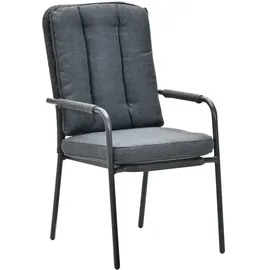 Garden Impressions VENICE Stapelsessel 4er-Set 4 x 60 x 60 x 85 cm grau