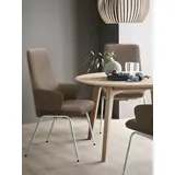 Stressless® Polsterstuhl Laurel, High Back mit Armlehne, Größe L, mit Beinen aus Stahl in Schwarz matt grau