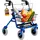 FabaCare Rollator 286i Standardrollator faltbar mit Vollausstattung Blau
