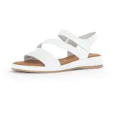 Gabor Damen Riemchensandalen, Frauen Sandalen,Sommersandalen,flach,Sommerschuhe,Freizeitschuhe,offene Schuhe,Strandschuhe,Weiss,44 EU / 9.5 UK - 44 EU
