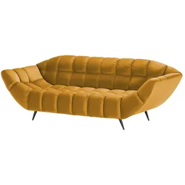 Switch Einzelsofa aus Mikrofaser Gappa ¦ gold ¦ Maße (cm): B: 222 H: 82 T: 94.0