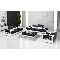 JVmoebel Sofa Luxus Rote Sofagarnitur 3+2 modernes Design Stilvoll Neu, Made in Europe schwarz