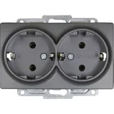 GUNSAN Visage 2-fach Unterputz Dunkelsilber 2 St.