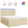 vidaXL Boxspringbett 180 x 200 cm Creme
