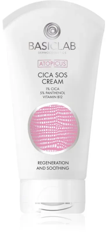 BasicLab Dermocosmetics Atopicus SOS-Creme für empfindliche Haut mit der Neigung zum Erröten 75 ml