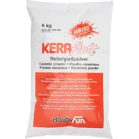 HobbyFun 5 kg Keraflott Reliefgießpulver Gießmasse Keramikpulver Reliefform -