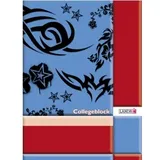 Landré Collegeblock A4, kariert mit Innen- und Außenrand, schwarz,