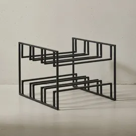 KADIMA DESIGN Weinregal 29 x 21 x 25 cm Schwarz