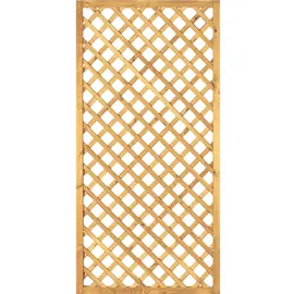 Tetzner & Jentzsch Diagonal-Rankzaun 6 x 180 cm Grün/Holz