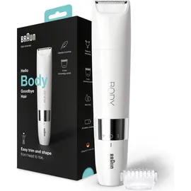 Braun Mini Body- Bikini-Trimmer BS1000 weiß