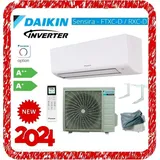 DAIKIN FTXC35D/RXC35D Air Conditioner 12000 Btu Wifi + Halterung + Leinwand, A+