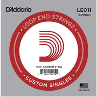 D'Addario LE011 Plain Steel Saiten mit Loop-End 0,02 cm