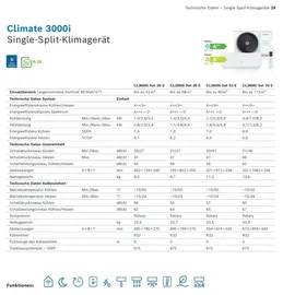 Bosch Climate 3000i Single Split-Klimagerät CL3000i 35 WE Set 3,5 kW (7733701736)