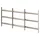 GAH Alberts 553692 Fenstergitter Venlo ausziehbar galvanisch blau verzinkt 450 x 500-650 mm