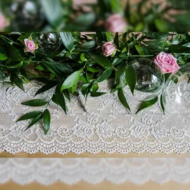 Partydeco Tischläufer Spitze 1 Stück(e) 9 m