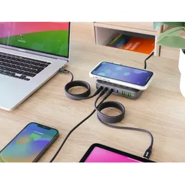 InLine Qi Powerstation Multiport, Netzteil, Ladegerät, Wireless charging