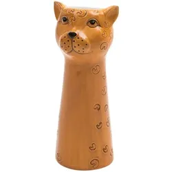 byRoom Vase Safari, Ø8 x H21cm, Leopard, gelb