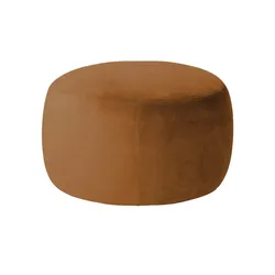 Samt Hocker  Amadi ¦ braun ¦ Maße (cm): B: 60 H: 40
