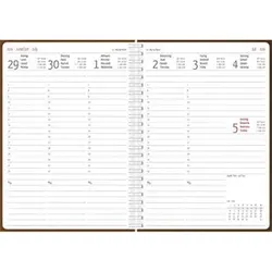 ALPHA Spiralbuchkalender Wire-O Pine d.grün 160254 150x210mm