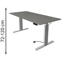 Kerkmann Move 3 tube elektrisch höhenverstellbarer Schreibtisch grafit rechteckig,