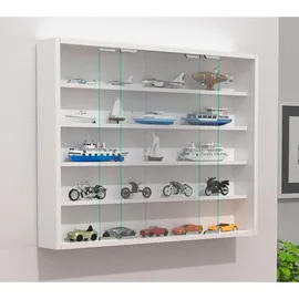 VCM Hängevitrine Agisa 77 x 60 x 10 cm Weiß