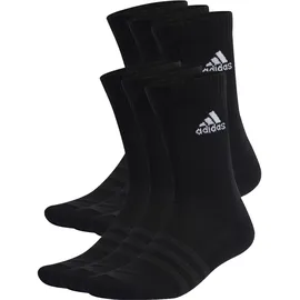 adidas Cushioned Sportswear Crew Socken 6er Pack Black/White 31-33