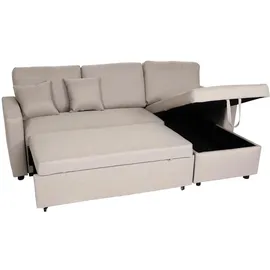 Mendler Eckcouch 4-sitzig Beige