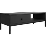 MIRJAN24 Couchtisch Tokirot 1SZ (mit Schublade), Untergestell aus Metall schwarz