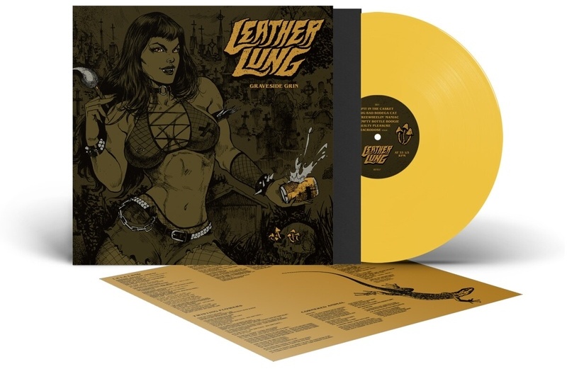Graveside Grin (Yellow Vinyl) - Leather Lung. (LP)