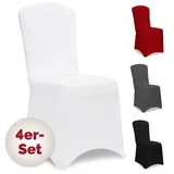DETEX Stuhlhusse Stretch Weiß 4er Set