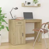 Computertisch | Laptop Tisch | Schreibtisch mit Schrank | Homeoffice | 100 cm