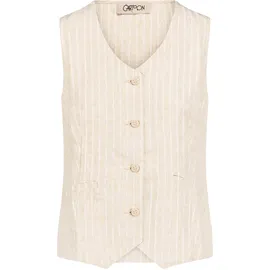Cartoon Blusentop mit Streifen Beige 38