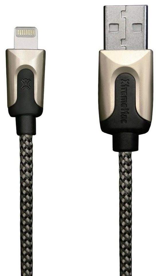XtremeMac HQ Premium Lightning-Kabel 2m Gold Smartphone-Kabel, USB Typ A, Apple Lightning, Lightning-Stecker Laden + Datenkabel für Apple iPhone, iPad und iPod