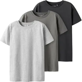two soon 3er-Pack T-Shirt in Asphalt – Gr.: 158/164