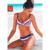 s.Oliver Bügel-Bikini Damen Blau/Rot 40 Cup G