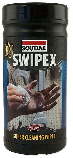 SOUDAL SWIPEX Feucht-Reinigungstücher - Spenderdose mit 100 Stück - 113551