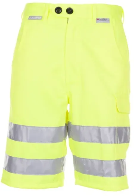 Planam Shorts Warnschutz 2014 uni gelb
