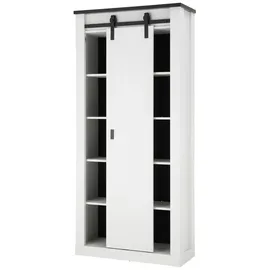 furn.design Aktenschrank in weiß Pinie Büro Stauraumschrank mit Schwebetür 93 x 201 cm Stove