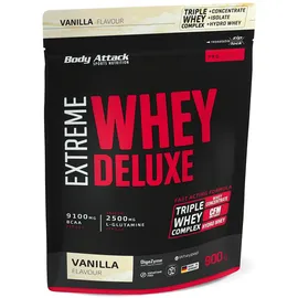 Body Attack Extreme Whey Deluxe Vanilla Cream Pulver 900 g